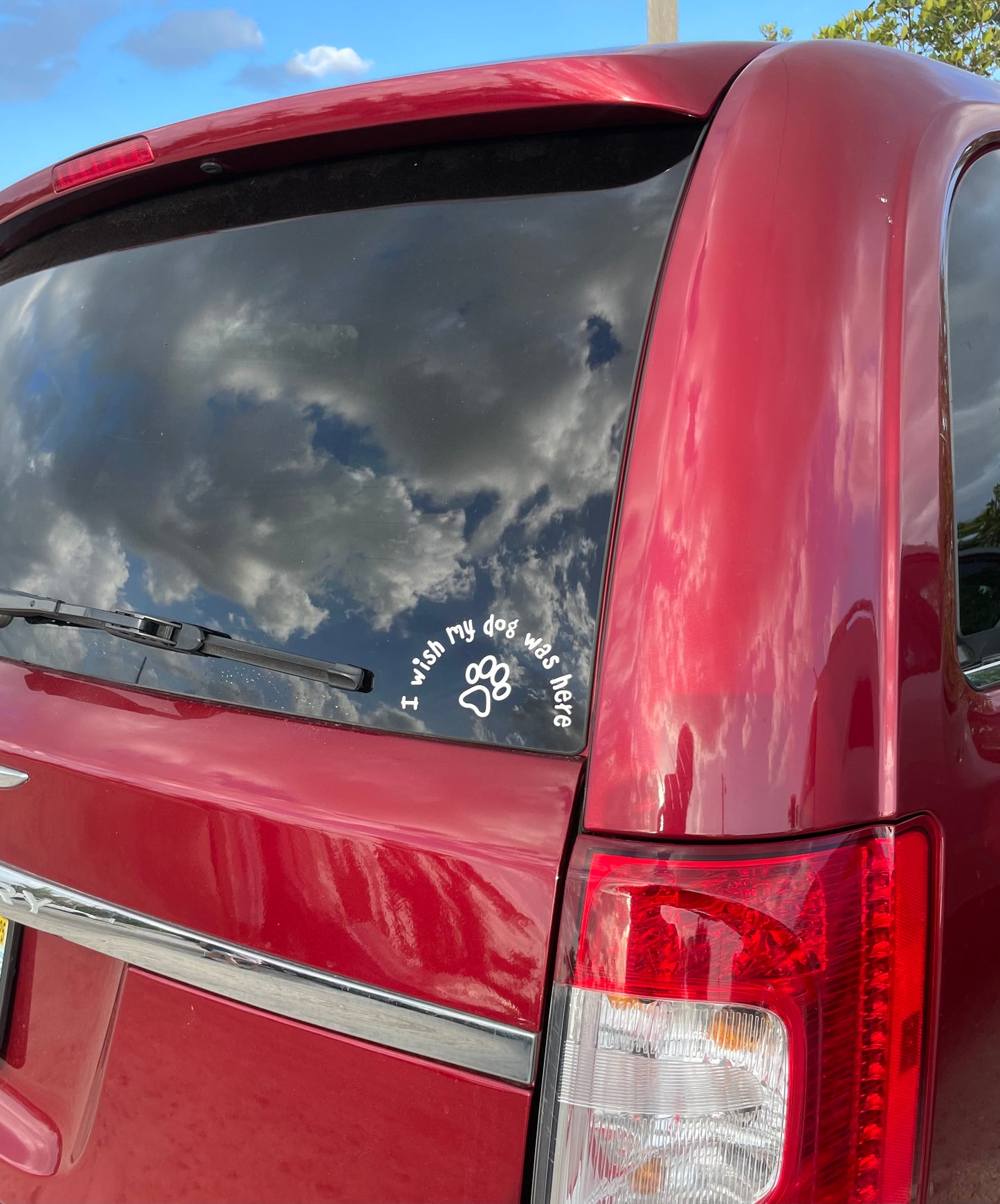 I Wish My Dog Was Here Sticker.