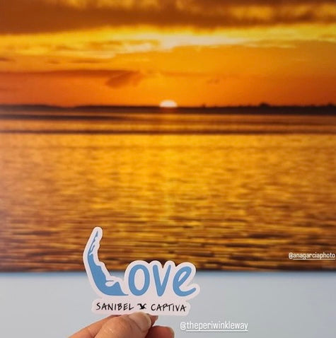SanCap Love Sticker: $1 from every sticker will go towards rebuilding after hurricane Ian (free shipping)