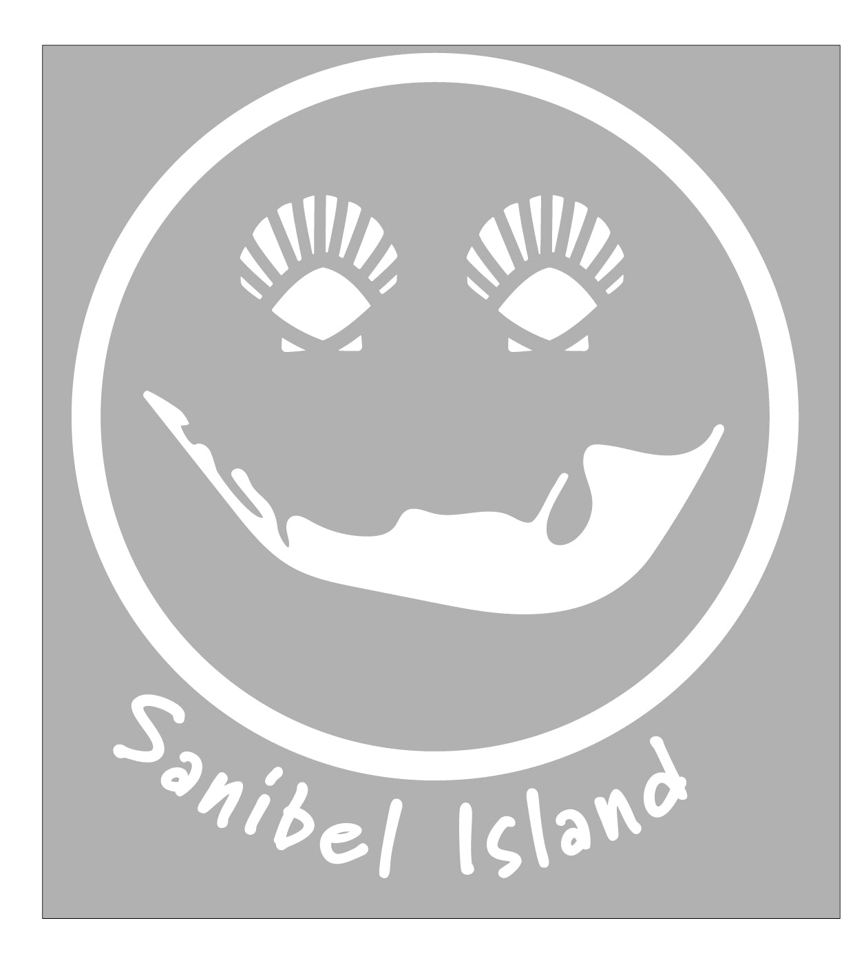 Sanibel Smiles Sticker small & large option (free shipping)