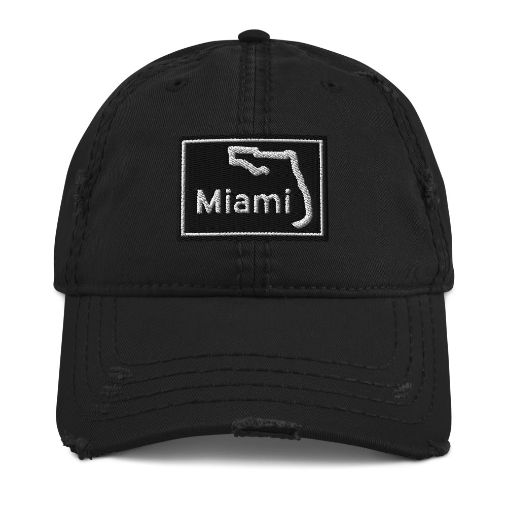 Distressed Miami Hat