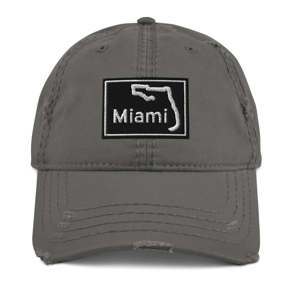 Distressed Miami Hat