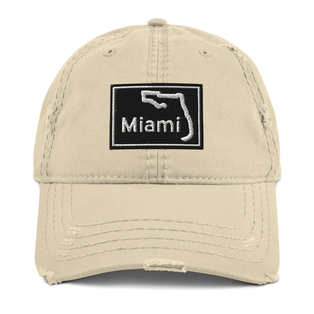 Distressed Miami Hat