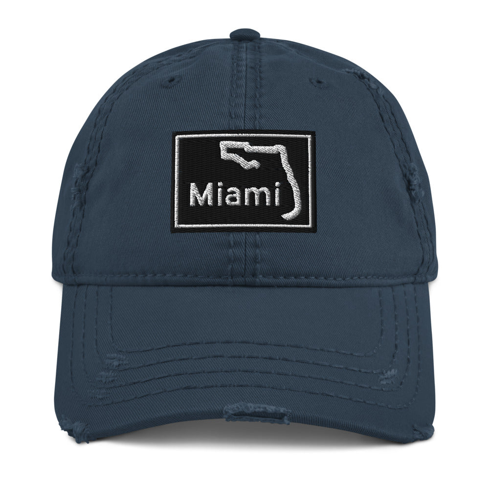 Distressed Miami Hat